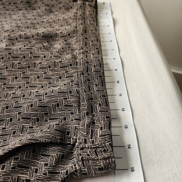 Geometric Pattern Wide-Leg Pants 4 Pockets Office Wear Palazzo Trousers Relaxed - Picture 9 of 15